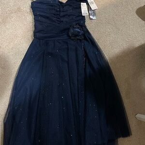 Elle Midnight Blue Formal Kids Dress